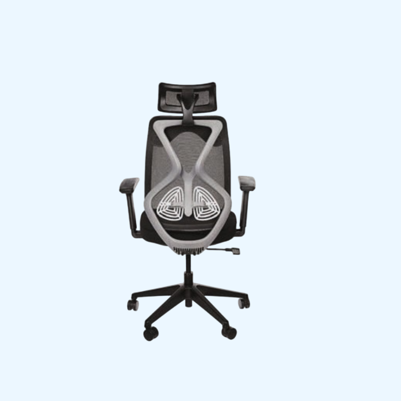 Hector Ergonomic Chair High Back 5 Hector Ergonomic High Back Chair in Gray Color